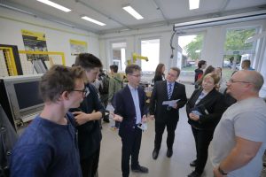 Pályaorientációs nap - Dr.Cser-Palkovics András, Horváth Lajos Igazgató úr, Kulcsár Szilvia Kancellár assszony